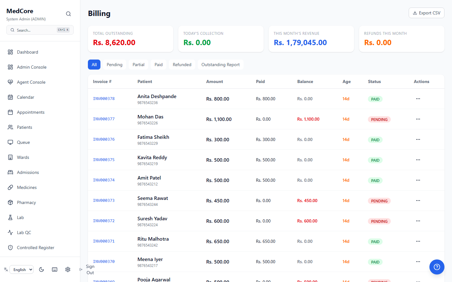 Billing